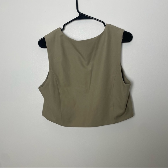 NWT Mare x Mare Anthropologie Beige Cropped Size Large - Picture 4 of 4